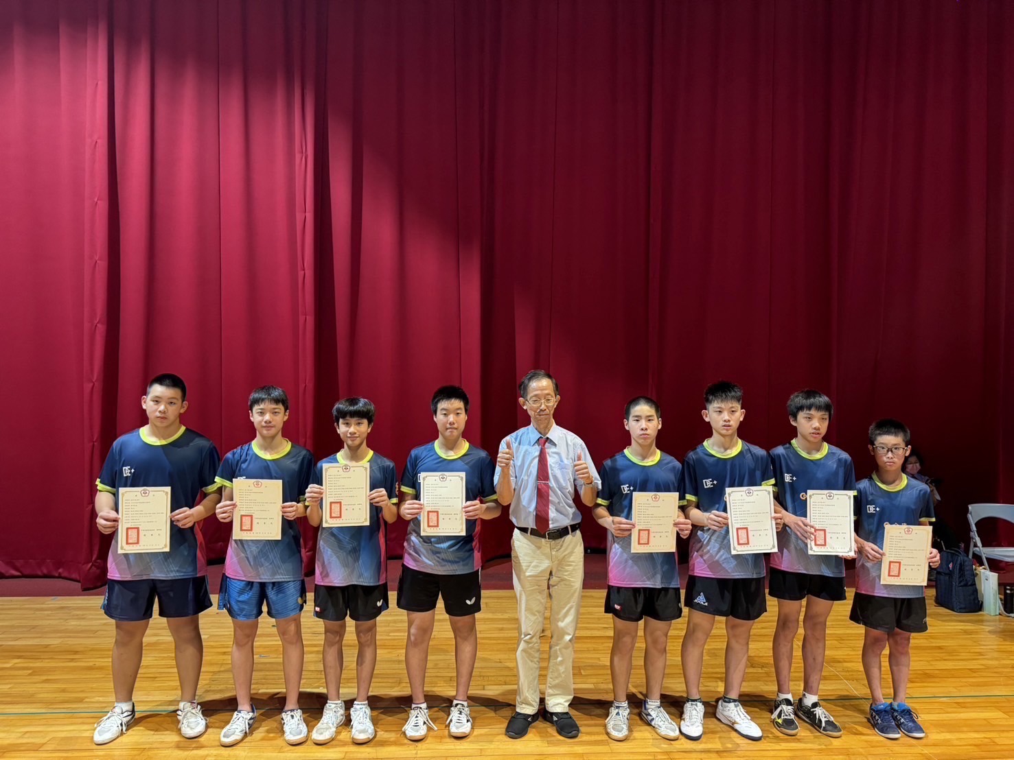 本校桌球隊榮獲113年自由盃桌球錦標賽國男團體組第五名