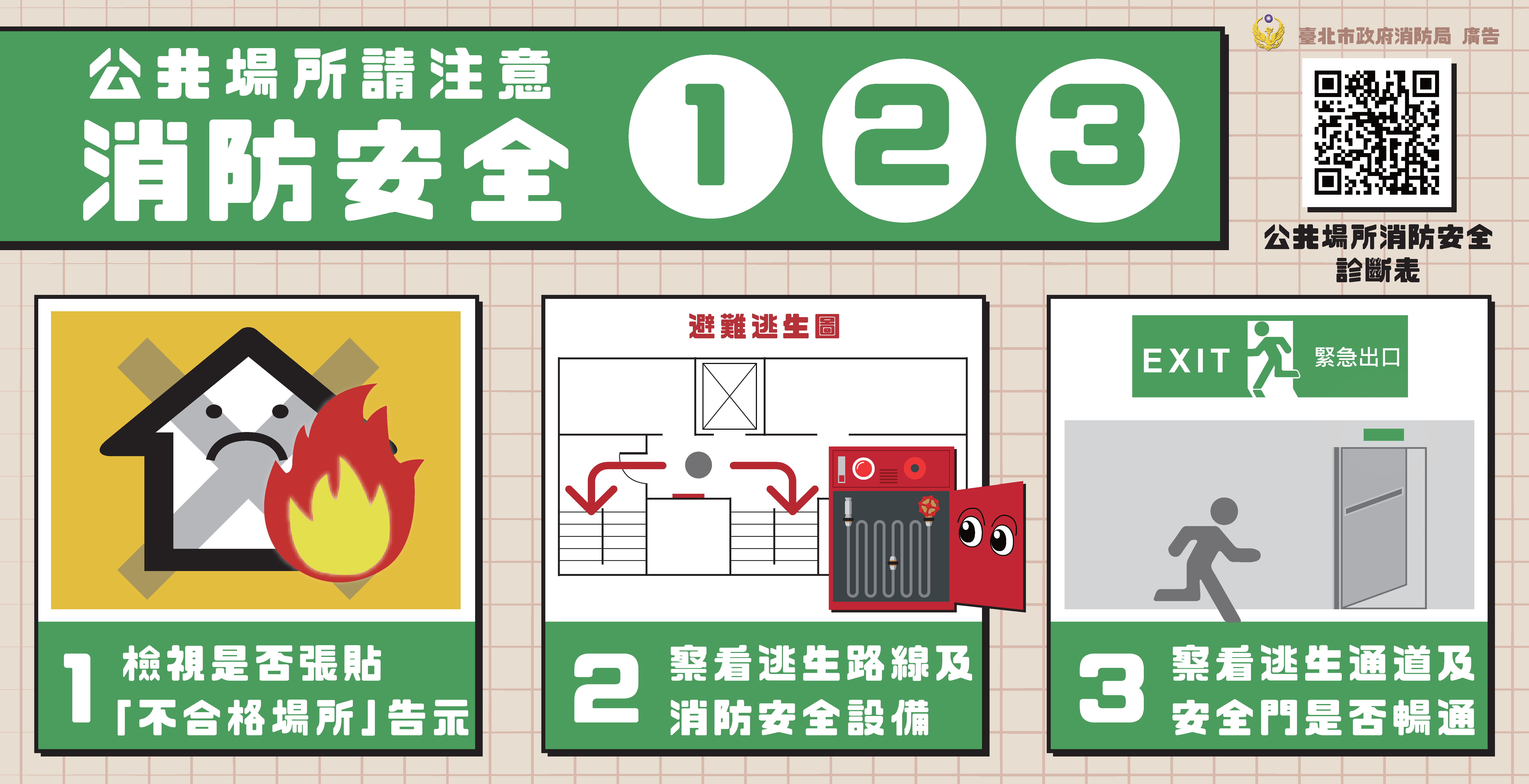 公共場所請注意消防安全